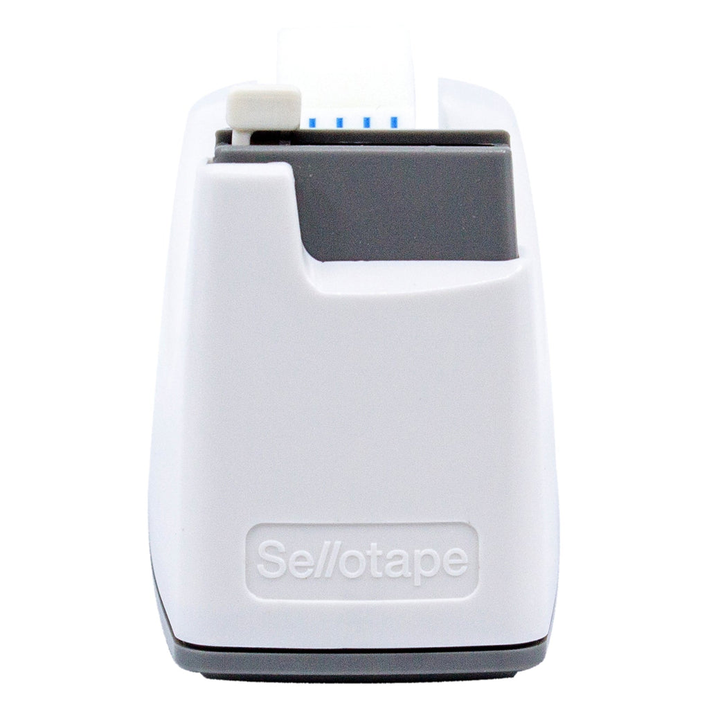 Sellotape Safety Tape Dispenser Mini White with Invisible Tape