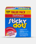Sellotape Sticky Dots Permanent Box of 1600