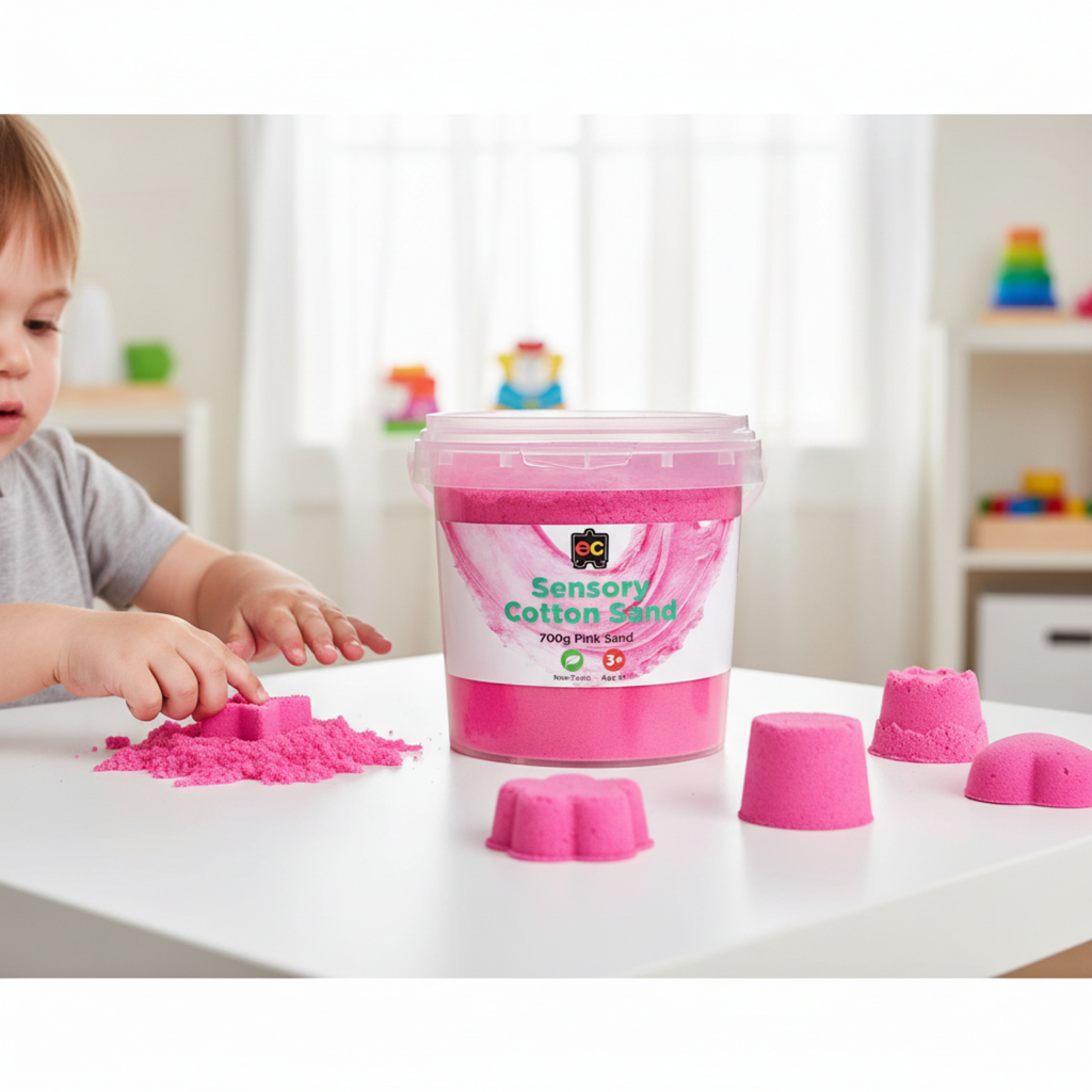 Sensory Cotton Sand 700g Pink