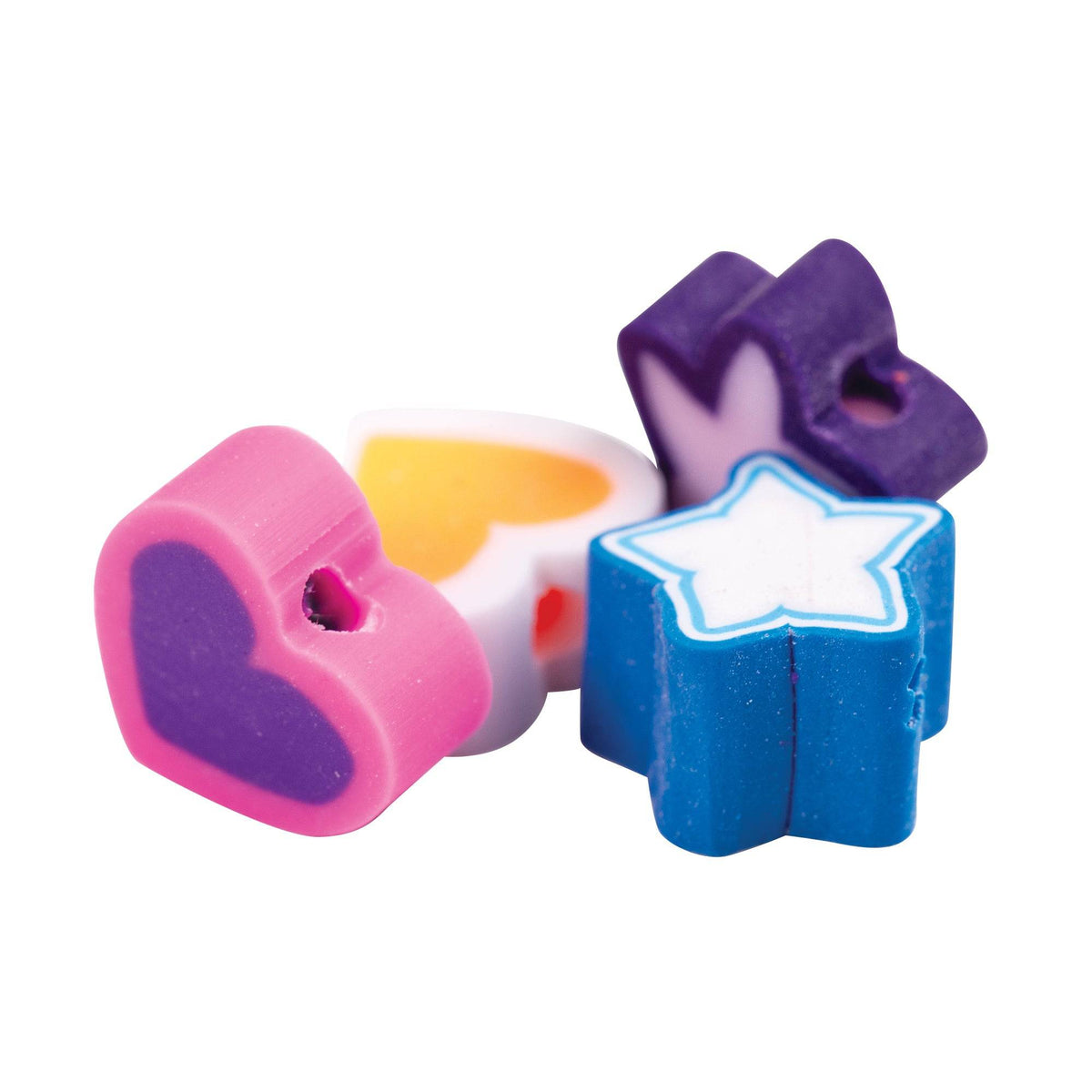 Zart Heart and Star Beads Assorted 100g