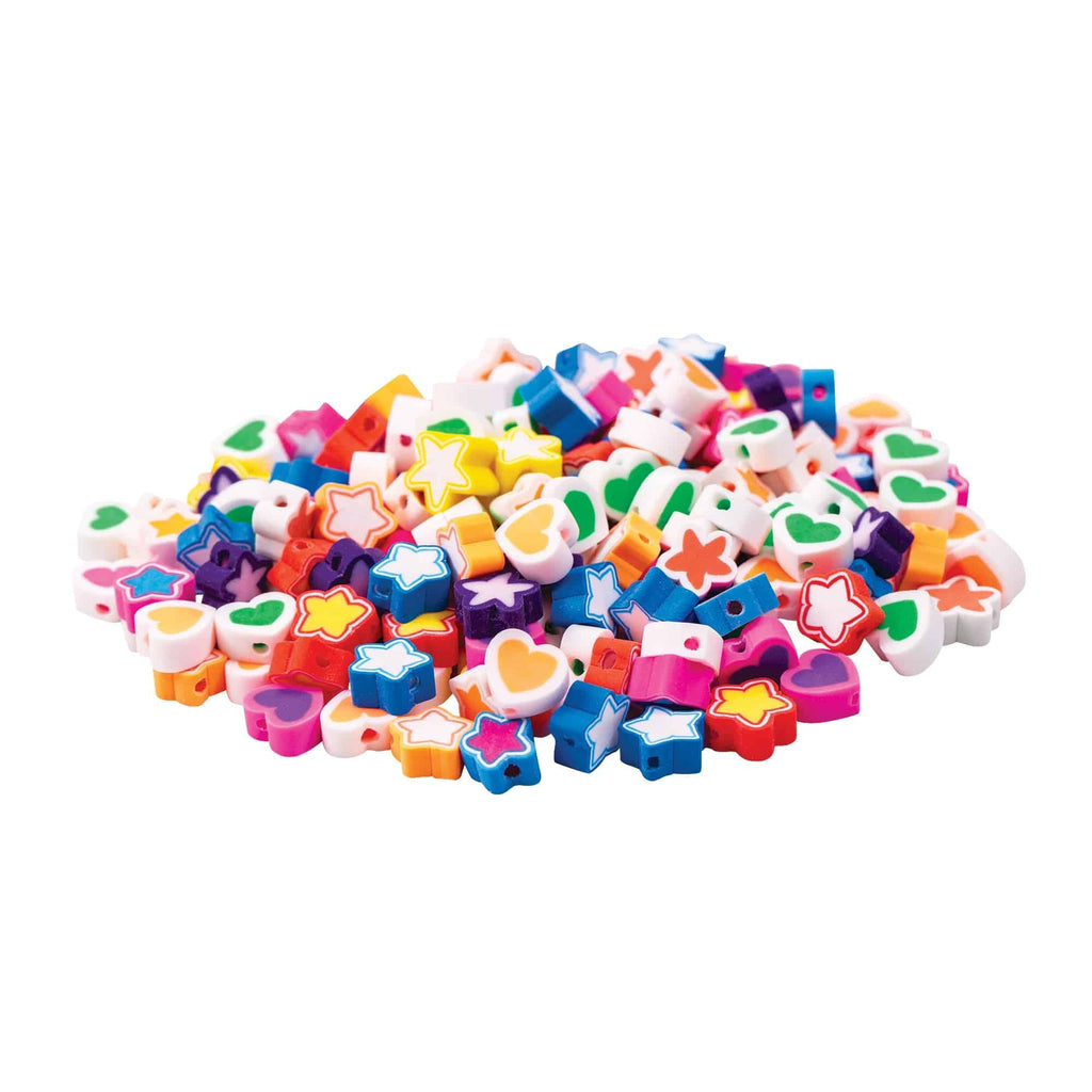 Zart Heart and Star Beads Assorted 100g