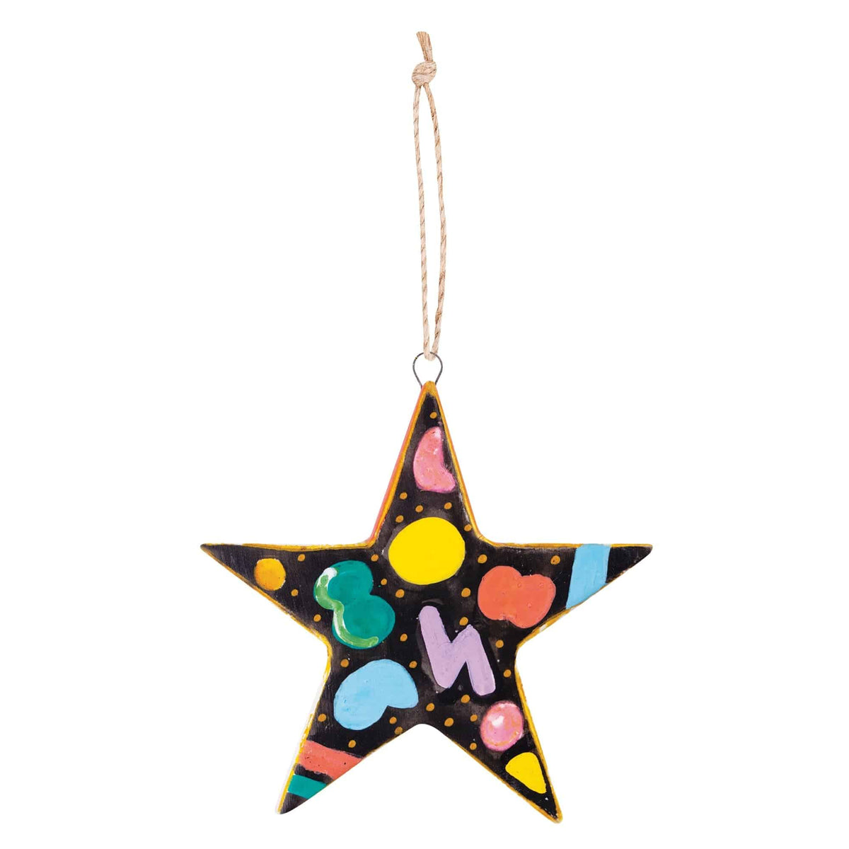 Zart Ceramic Star and Triangle Shapes Pack of 10 Decorate-Your-Own Ornaments