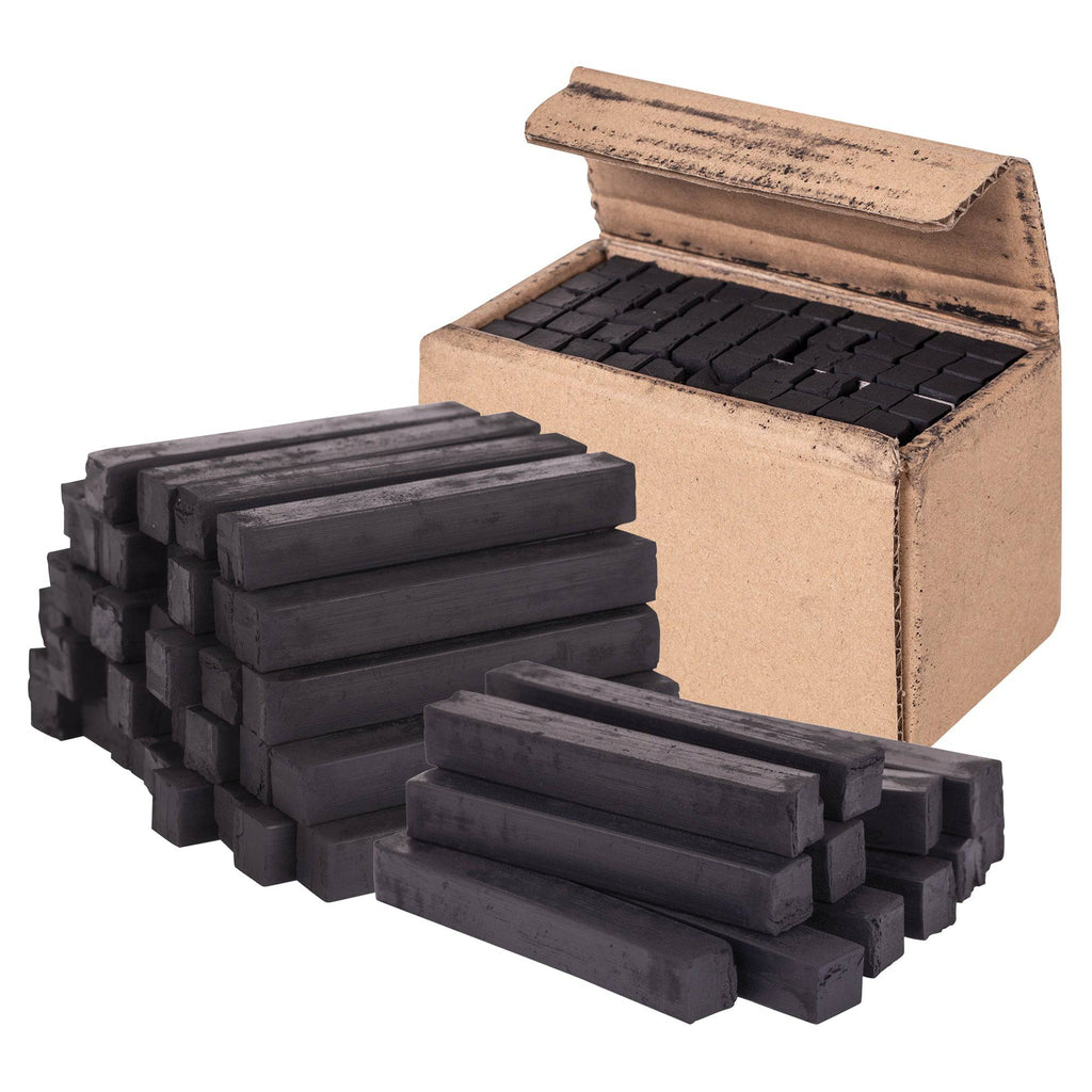 Zart Compressed Charcoal Sticks Black Pack of 50 Class Pack