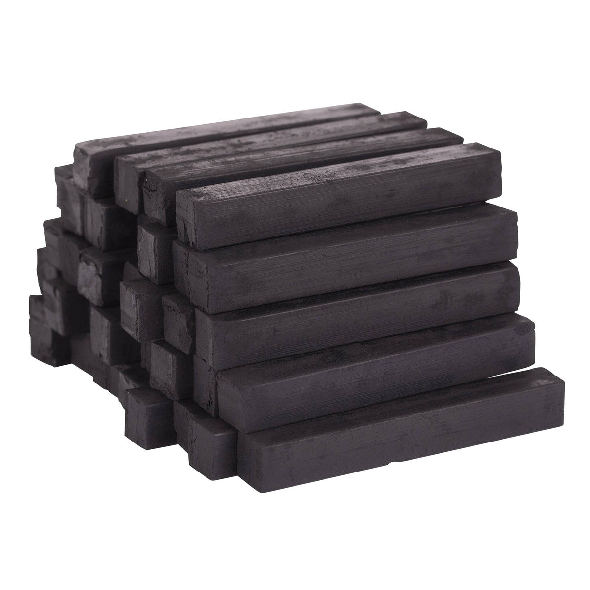 Zart Compressed Charcoal Sticks Black Pack of 12 Low Flake