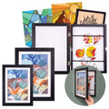 Zart Display and Store Snap Frame A4 Black Holds 50 Extra Sheets