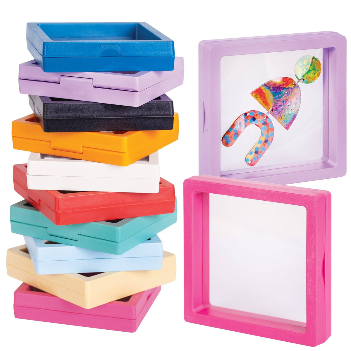 Zart Flexi Film Frames Pack of 10 Transparent Film Display for 3D Work