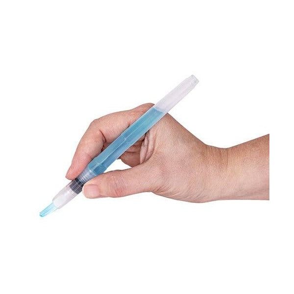 Zart Water Brush Refillable Flat Pack of 8 Built-In Water Reservoir