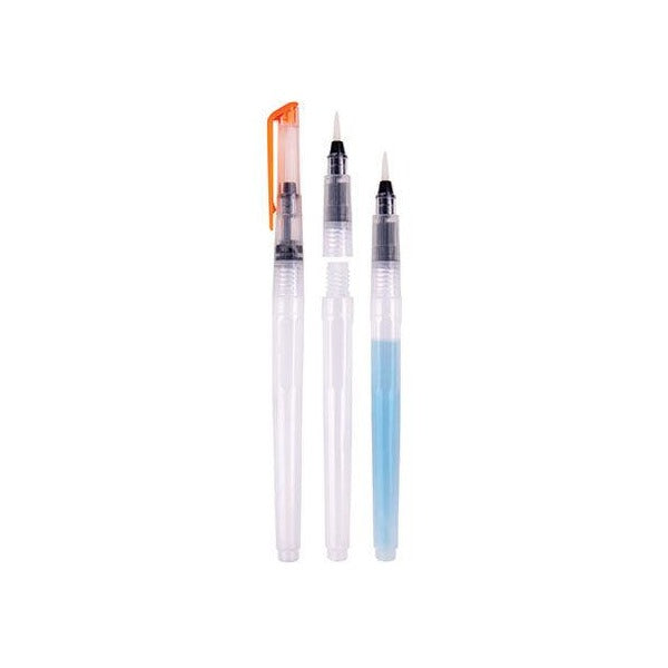 Zart Water Brush Refillable Medium Pack of 12 Taklon No Valve