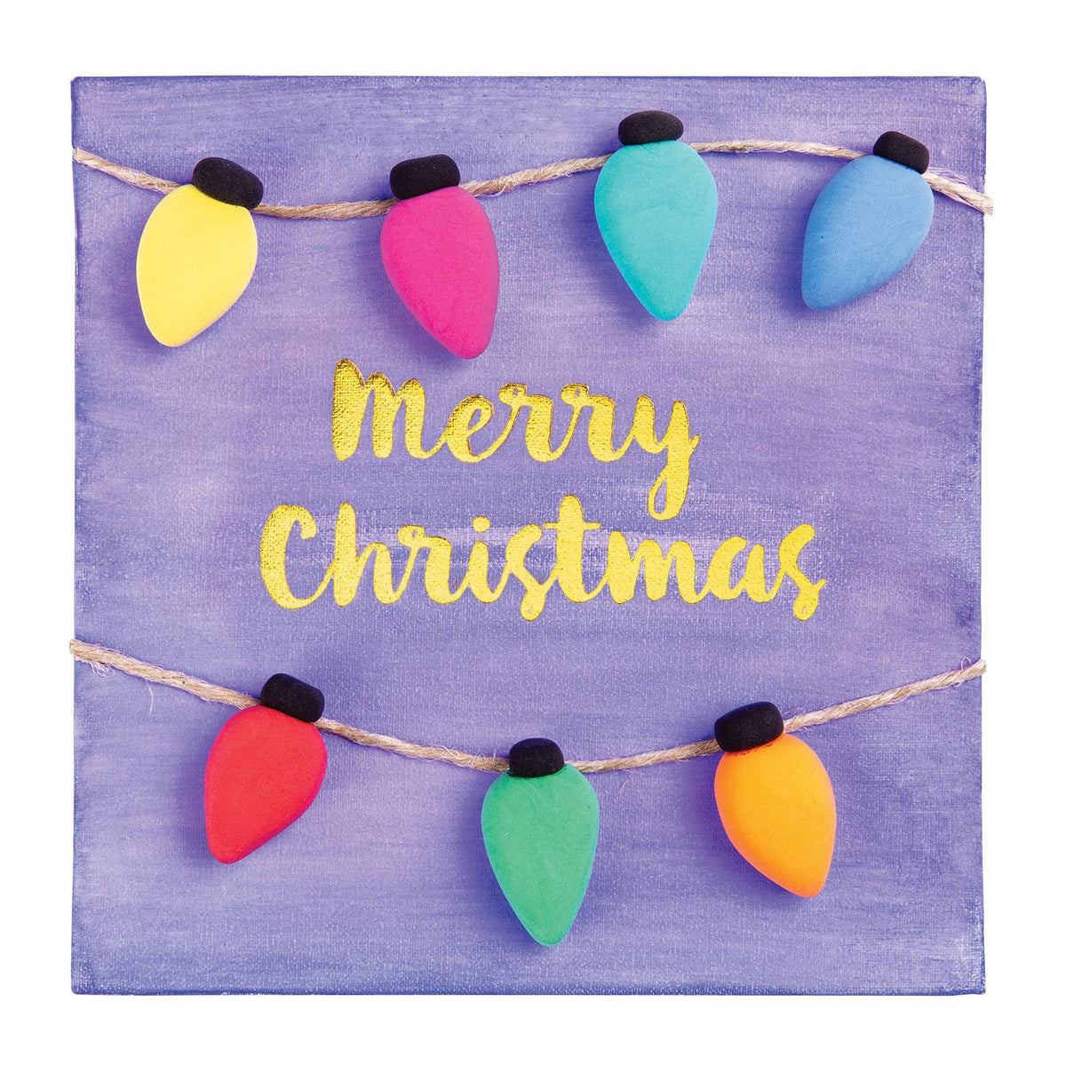 Zart DIY Foil Christmas Canvas 15 x 15cm Pack of 6