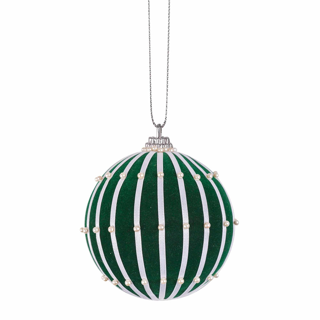 Zart Flocked Baubles 6cm Pack of 10 Soft Velvety Texture for Decorating