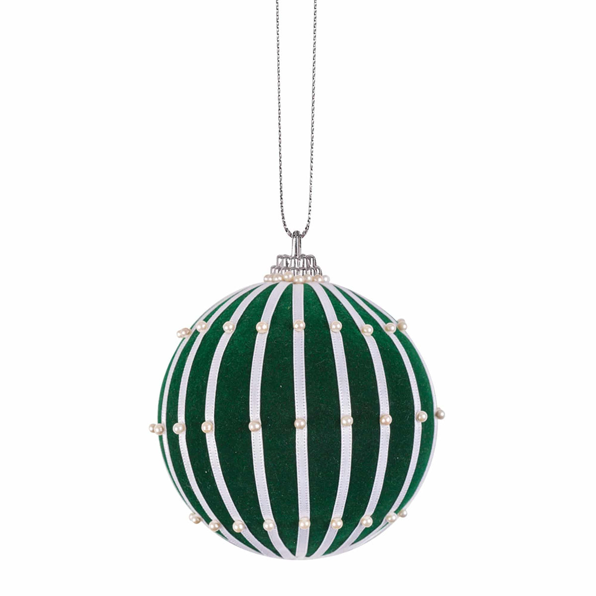 Zart Flocked Baubles 6cm Pack of 10 Soft Velvety Texture for Decorating