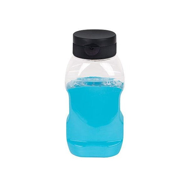 Zart Upside Down Squeeze Bottle with Non Drip Valve Pack of 3 Clear Refillable