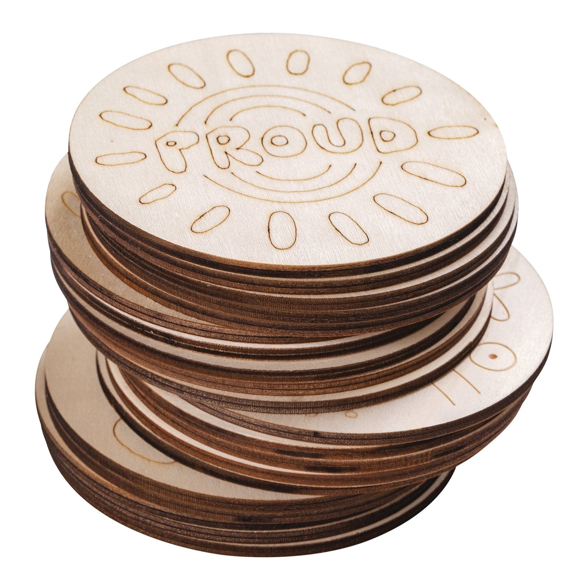 Zart Wooden Coasters NAIDOC Pack of 20