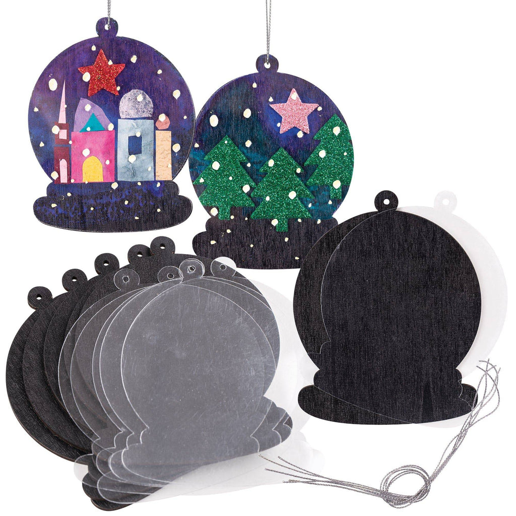 Zart Wooden Snow Globe Kit Pack of 20