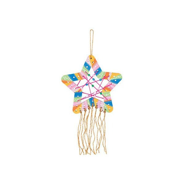 Zart Wooden Weaving Star Pack of 10