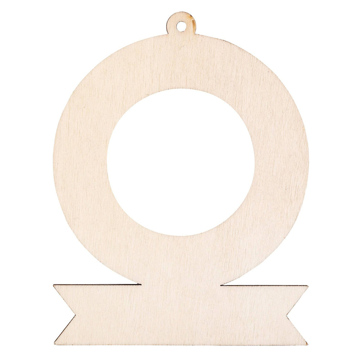 Zart Wooden Wreath and Tree with Banner Pack of 12