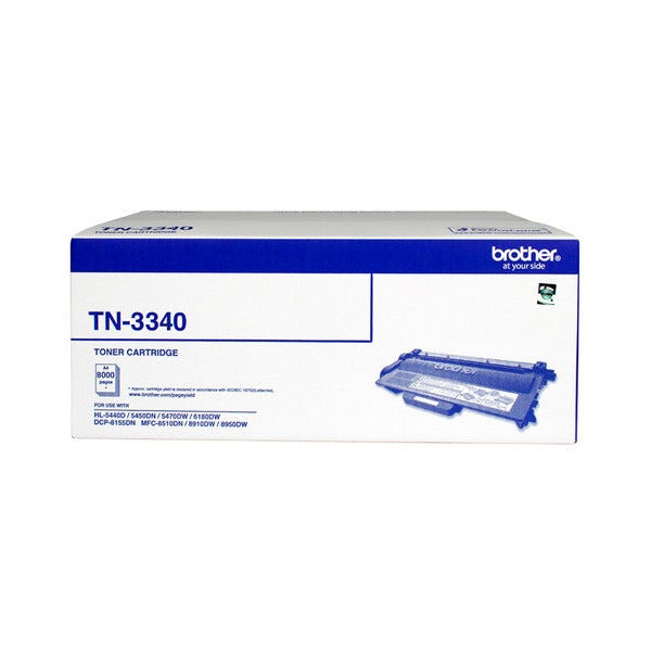 Brother TN3340 High Yield Toner Cartridge 8000 Pages Black