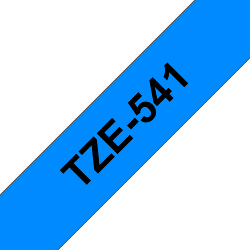 Brother TZe-541 Laminated Label Tape 18mm Black on Blue