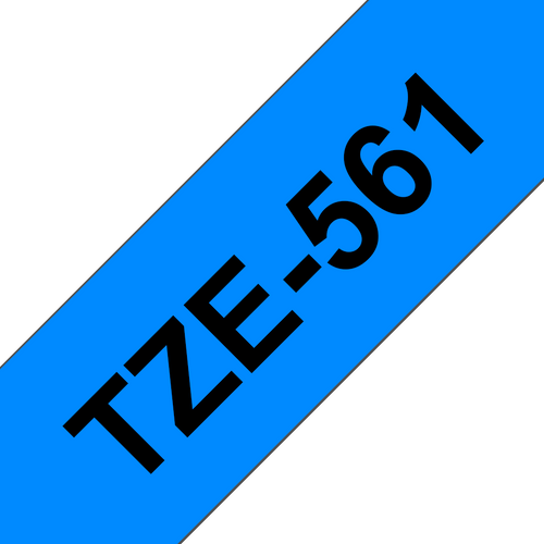 Brother TZe-561 Laminated Label Tape 36mm Black on Blue