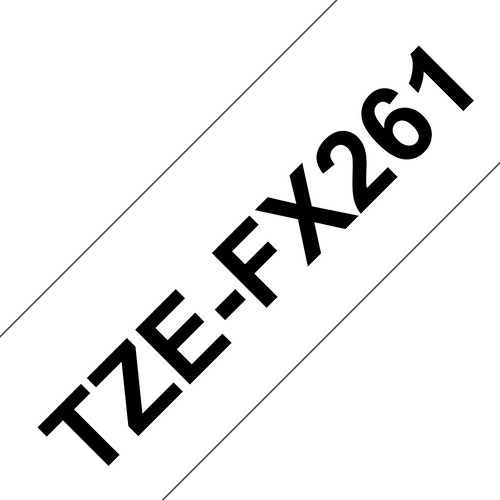 Brother TZe-FX261 Flexible ID Label Tape 36mm Black on White