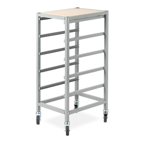 Visionchart Mobile Storage Tote Tray Trolley 5 Bays