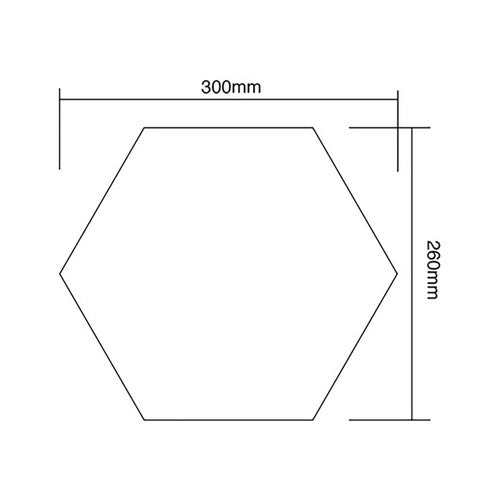 Visionchart Sana Acoustic Shapes Hexagon Assorted Pack of 6