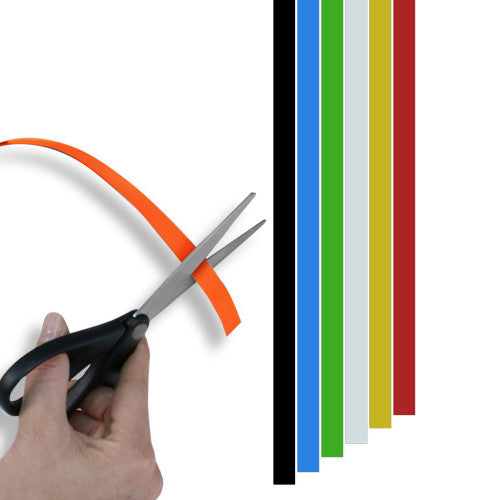 Visionchart Vista Magnetic Strip 13mm White Pack of 2
