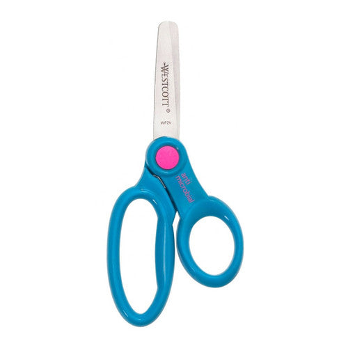 Westcott Kids Anti-Microbial Scissors 127mm Blunt Tip Blue Bulk Pack of 30