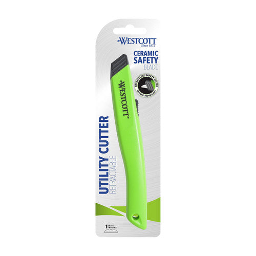 Westcott Retractable Safety Ceramic Utility Cutter Box of 6