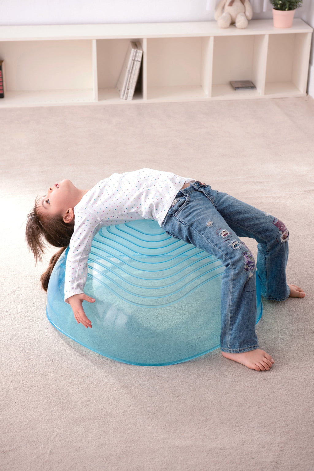 WePlay Rocking Bowl 72cm Diameter Clear or Green Ages 2 Plus